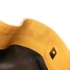 GG Canvas Bamboo Web Satchel