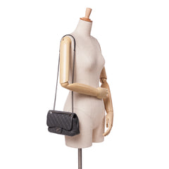 Quilted Lambskin Stitched Single Flap