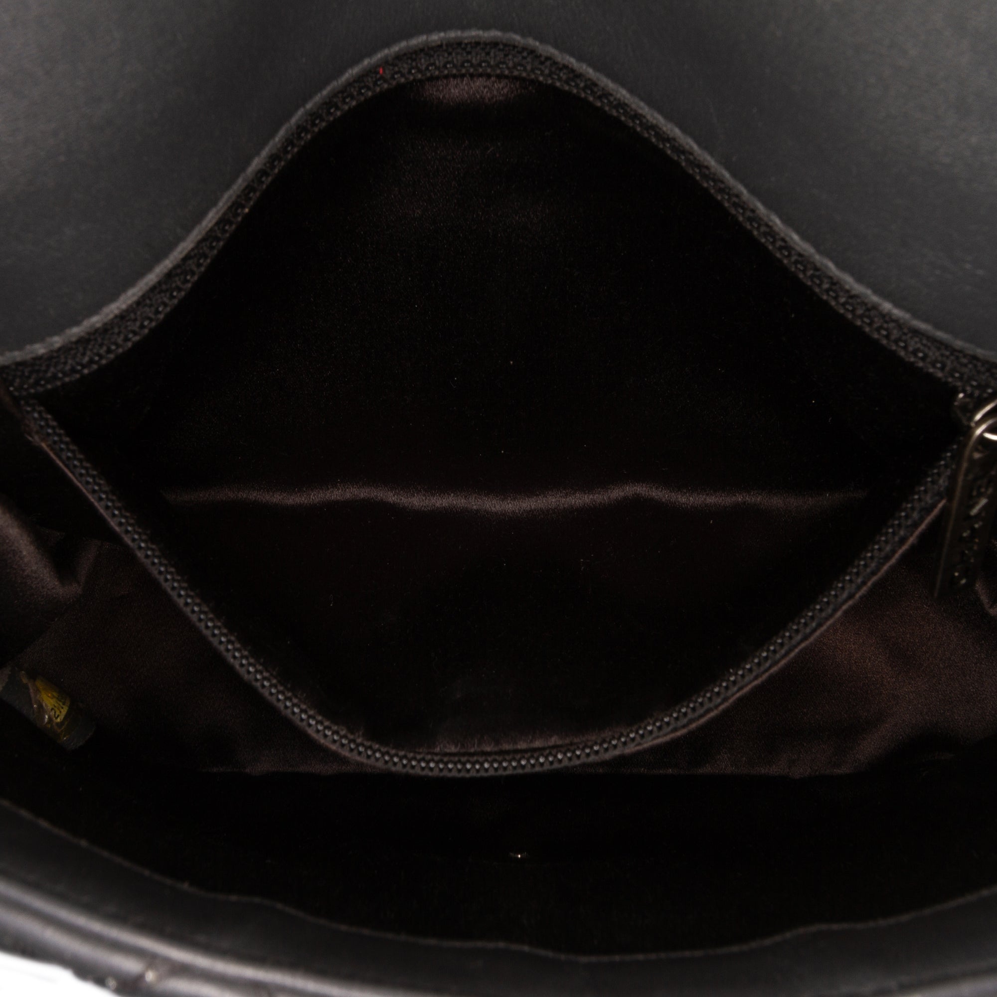 Quilted Lambskin Stitched Single Flap