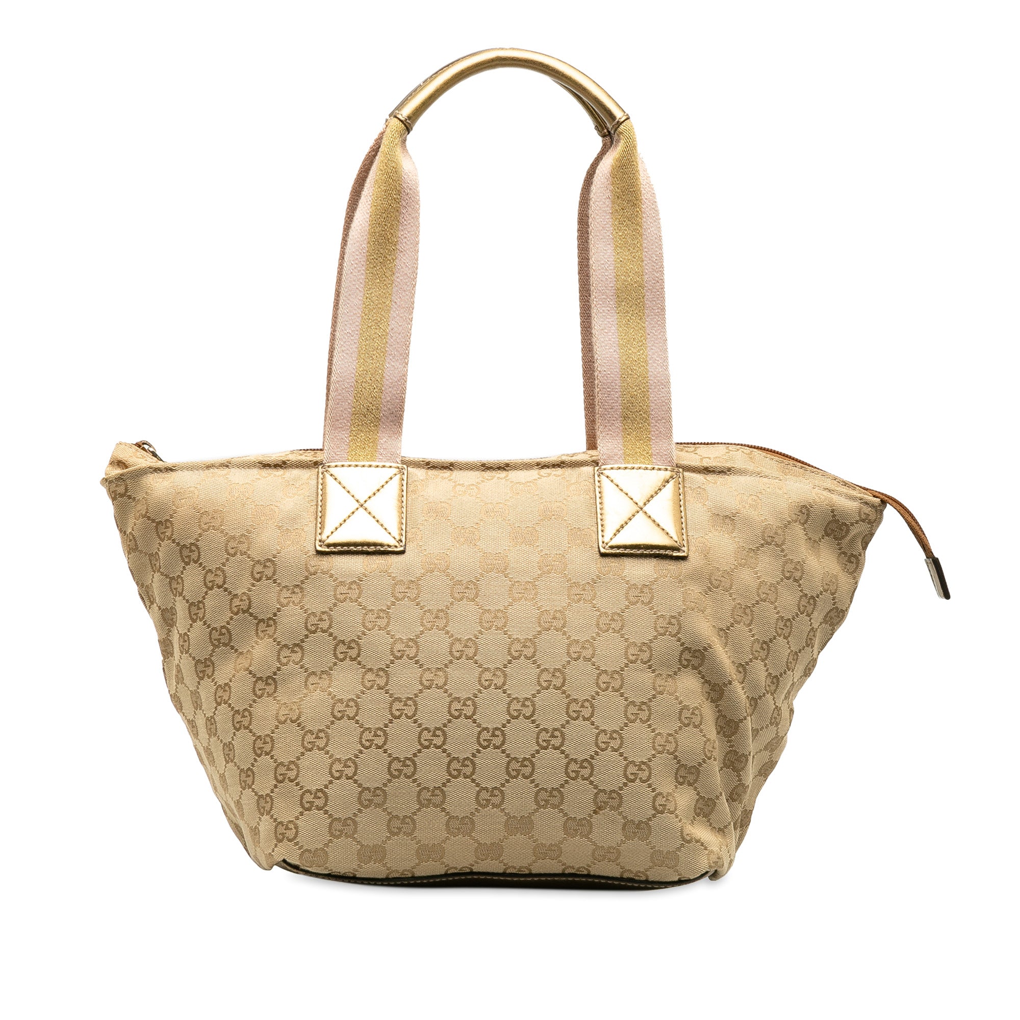 Medium GG Canvas Web Zip Handbag_2