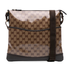GG Crystal Flat Messenger Bag
