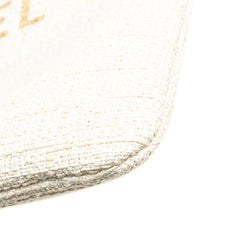 Large Raffia Deauville O Case Clutch