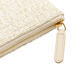 Large Raffia Deauville O Case Clutch