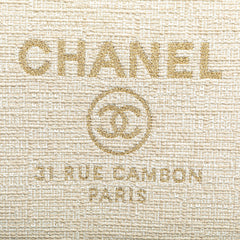 Large Raffia Deauville O Case Clutch