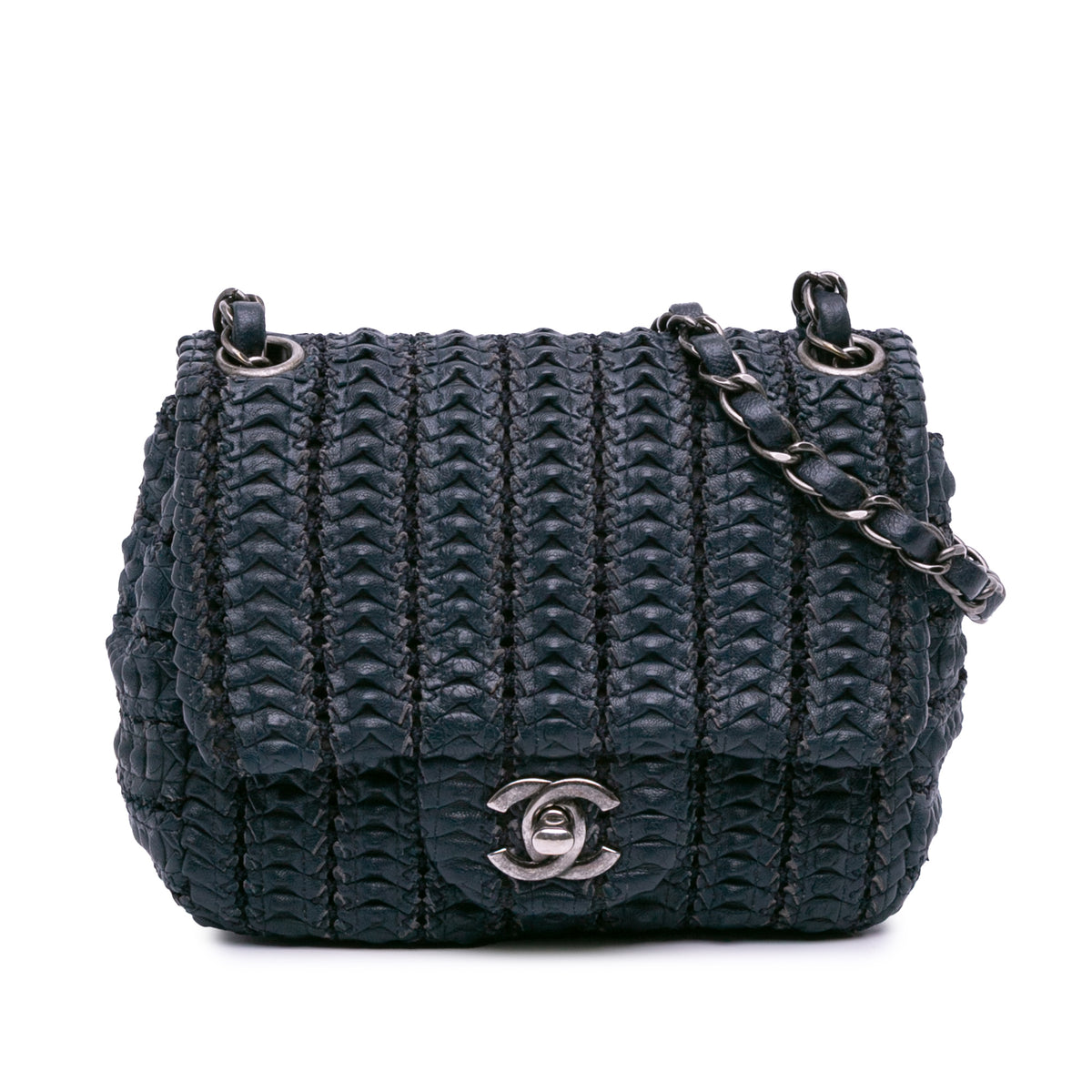 Paris Seoul Mini Crochet Lambskin Single Flap