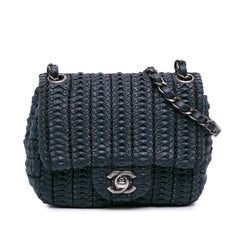 Paris Seoul Mini Crochet Lambskin Single Flap