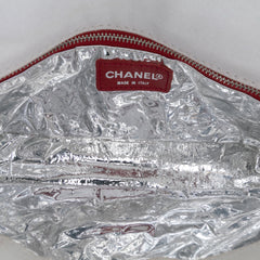 CC Canvas and Metallic Lambskin No. 5 Chain Flap