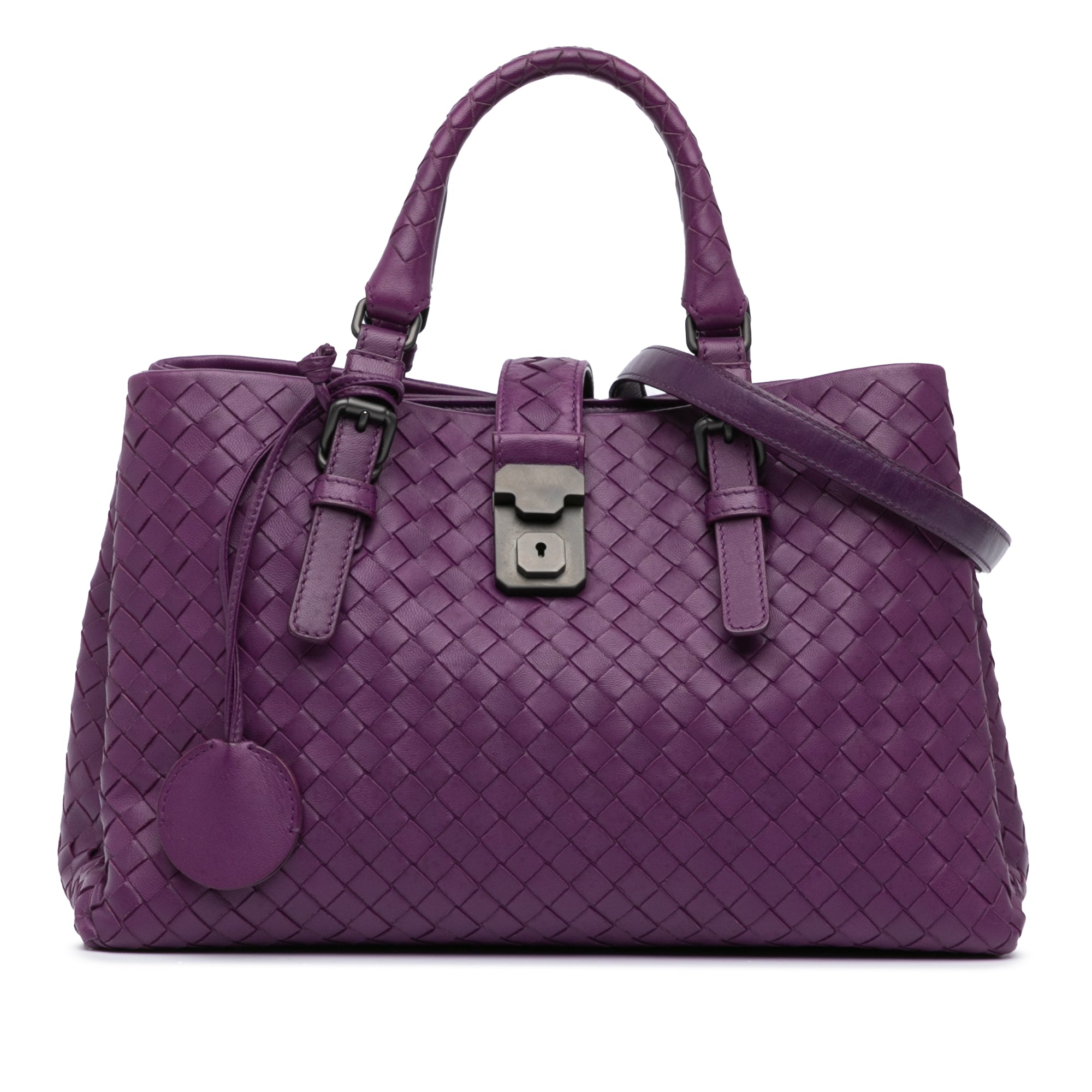 Small Nappa Intrecciato Roma Satchel