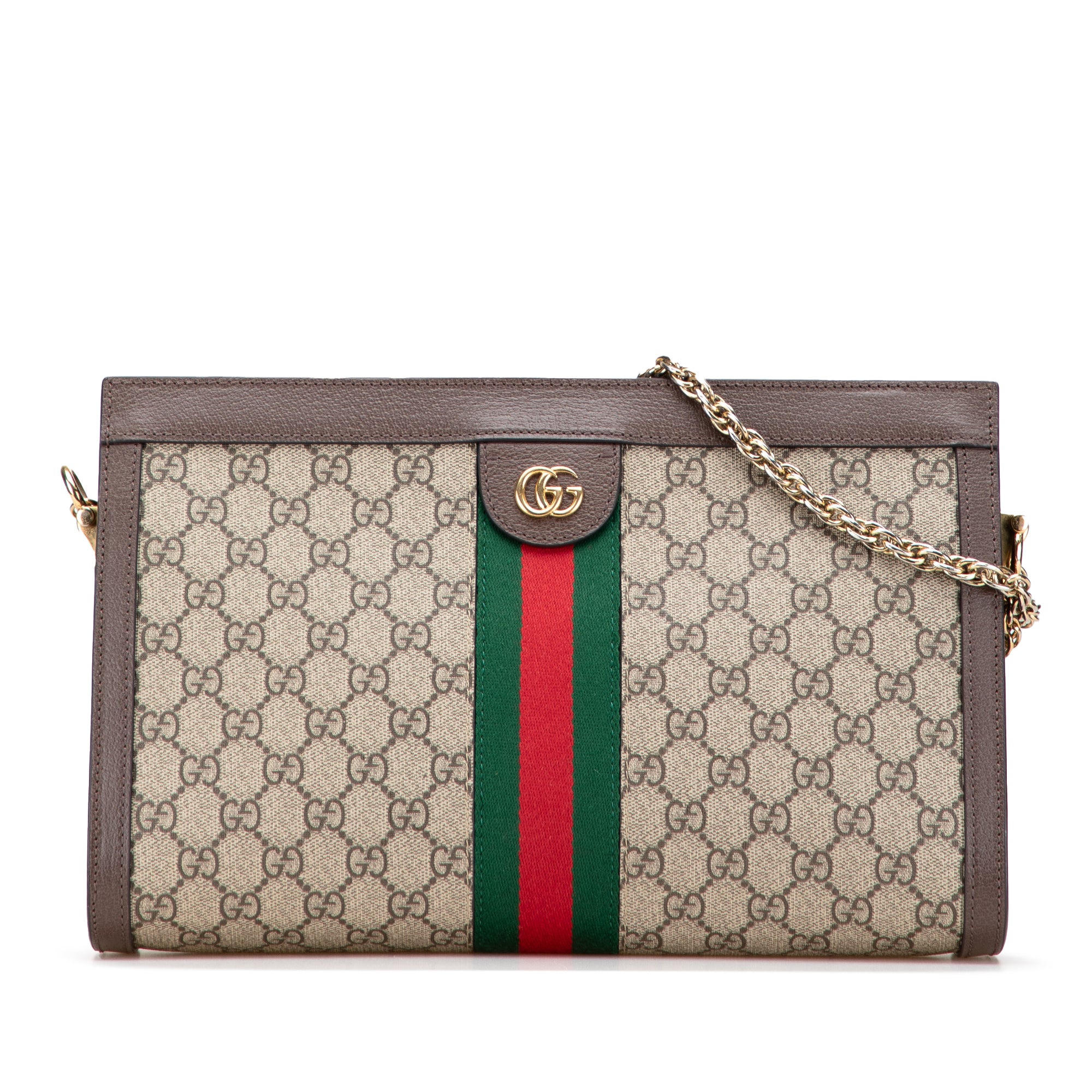 Medium GG Supreme Ophidia Web Chain Shoulder Bag