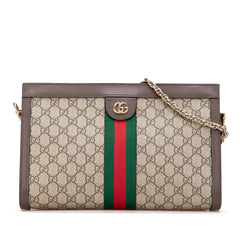 Medium GG Supreme Ophidia Web Chain Shoulder Bag