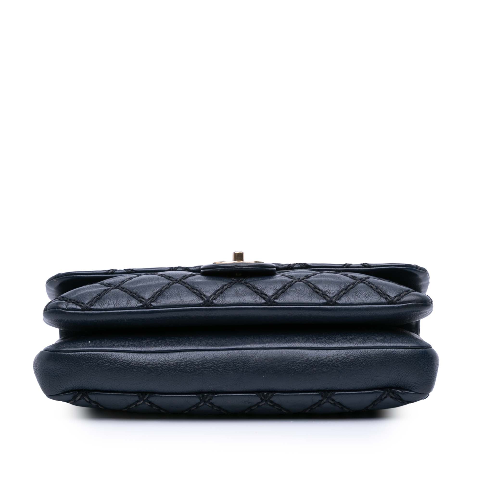 Paris Dallas Quilted Calfskin Chic Stitch Flap
