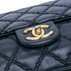 Paris Dallas Quilted Calfskin Chic Stitch Flap