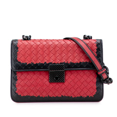 Nappa Intrecciato Glass Shoulder Bag