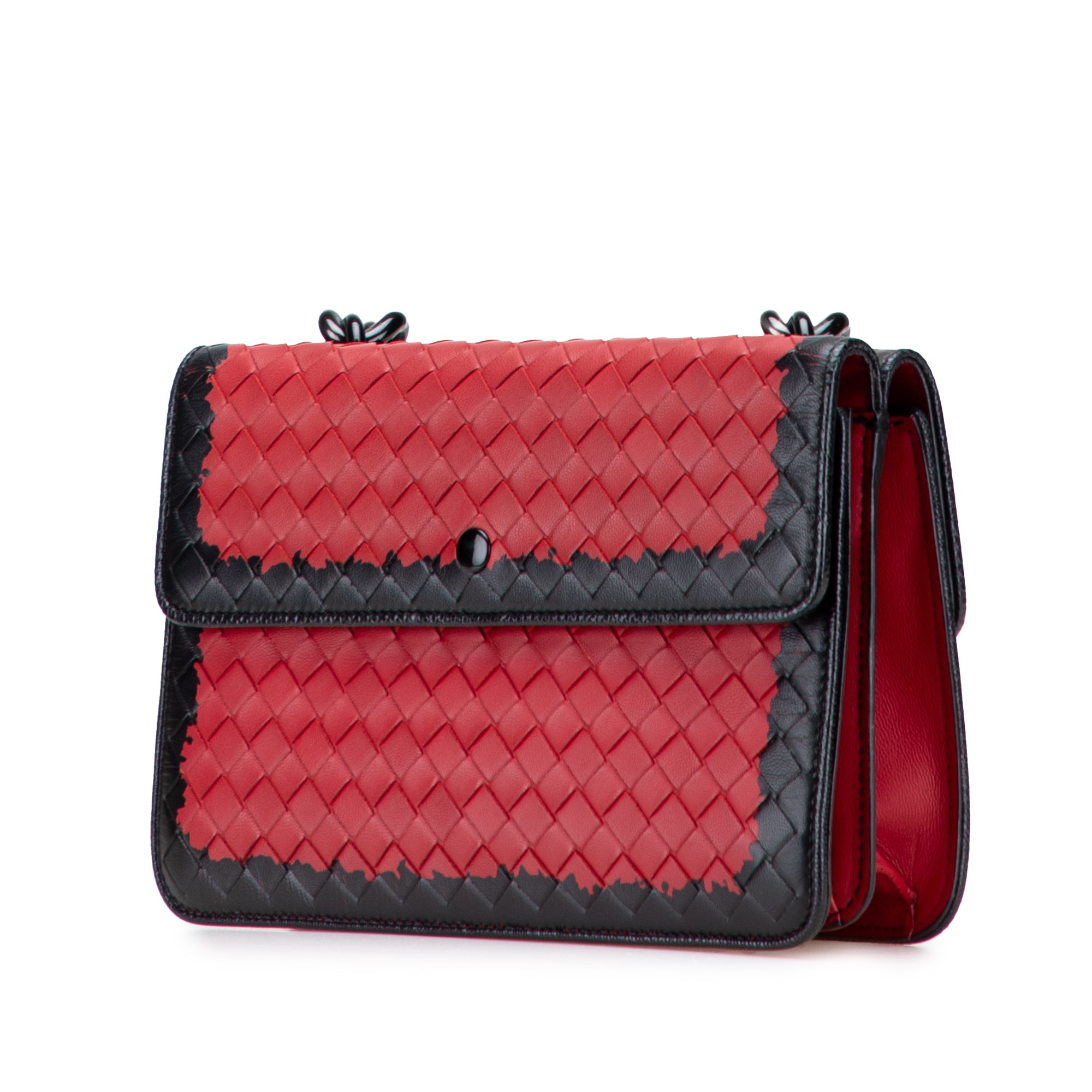 Nappa Intrecciato Glass Shoulder Bag