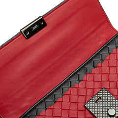 Nappa Intrecciato Glass Shoulder Bag
