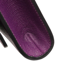 Textured Leather Chyc Ligne Clutch