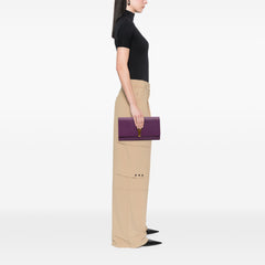 Textured Leather Chyc Ligne Clutch