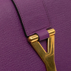 Textured Leather Chyc Ligne Clutch