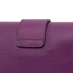 Textured Leather Chyc Ligne Clutch