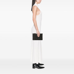 Leather Polka Dot Rockstud Clutch