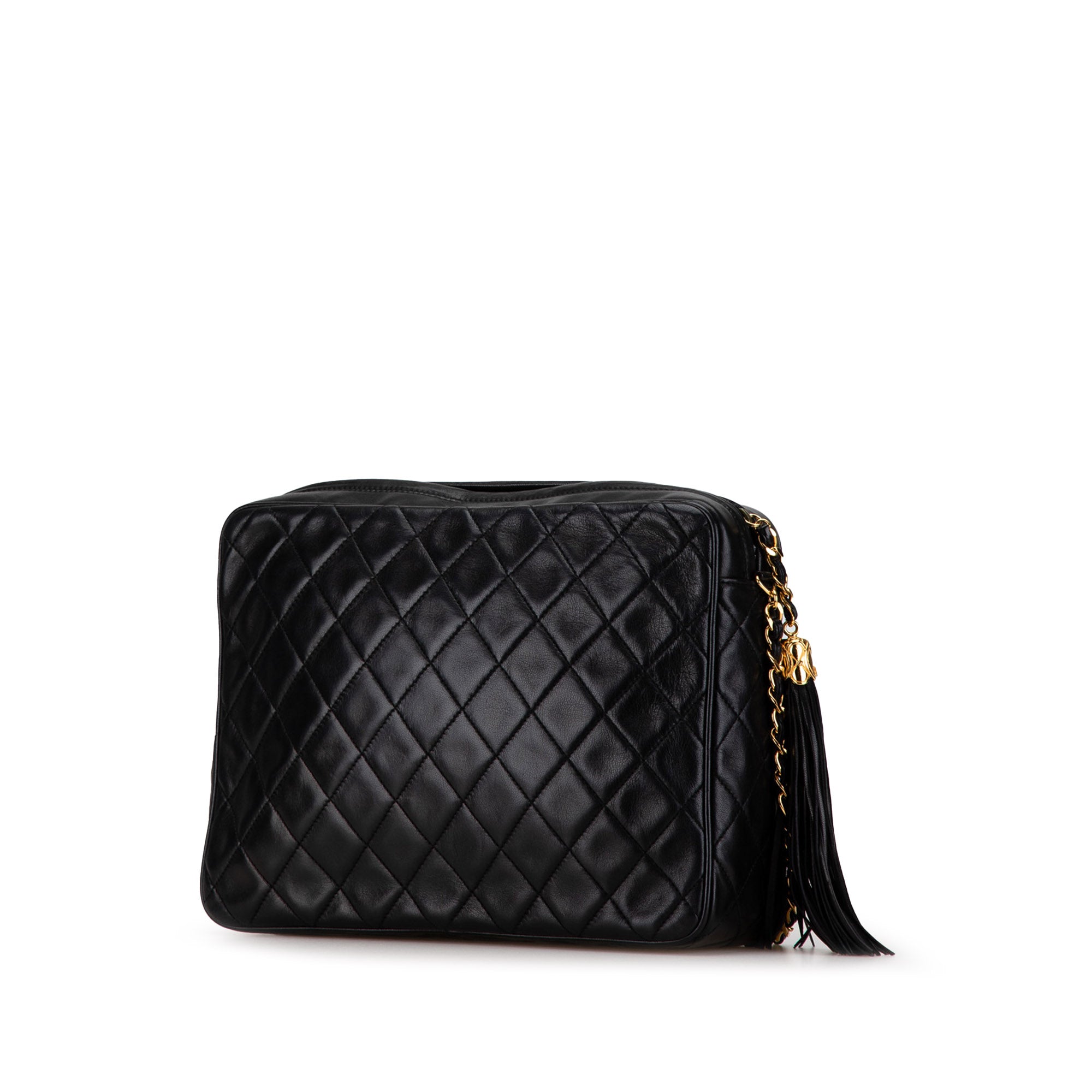 Quilted Lambskin Tassel Camera Bag