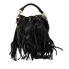 Small Emmanuelle Fringe Bucket Bag