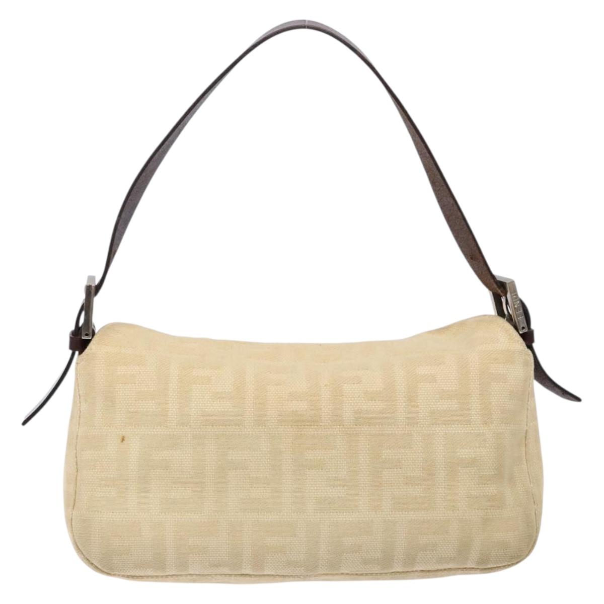 Fendi Mamma Baguette Shoulder Bag Canvas