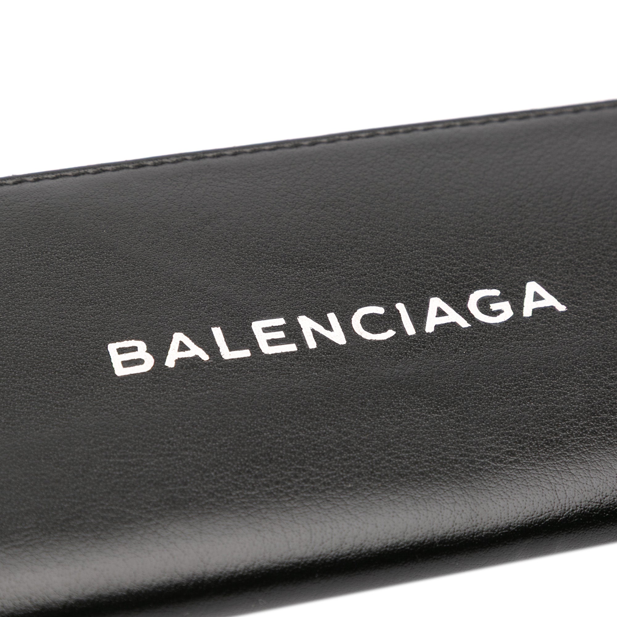 Leather Logo Clutch