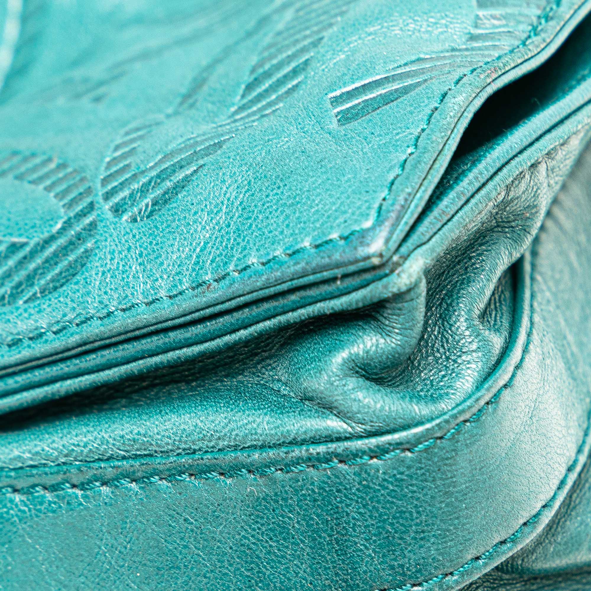 Nappa Drawstring Flamenco Shoulder Bag
