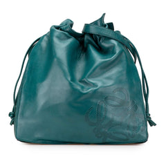 Nappa Drawstring Flamenco Shoulder Bag