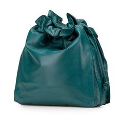 Nappa Drawstring Flamenco Shoulder Bag