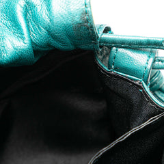Nappa Drawstring Flamenco Shoulder Bag