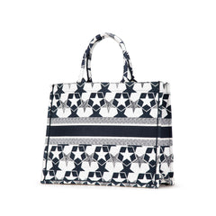 Large Canvas Embroidered Lucky Star Book Tote