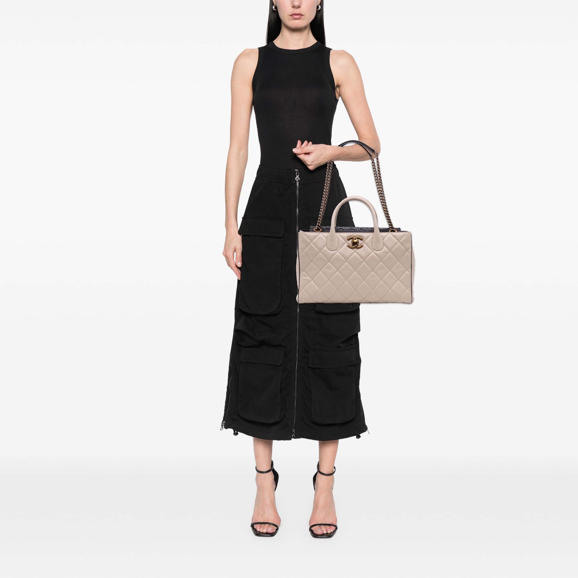 Quilted Calfskin Portobello Satchel