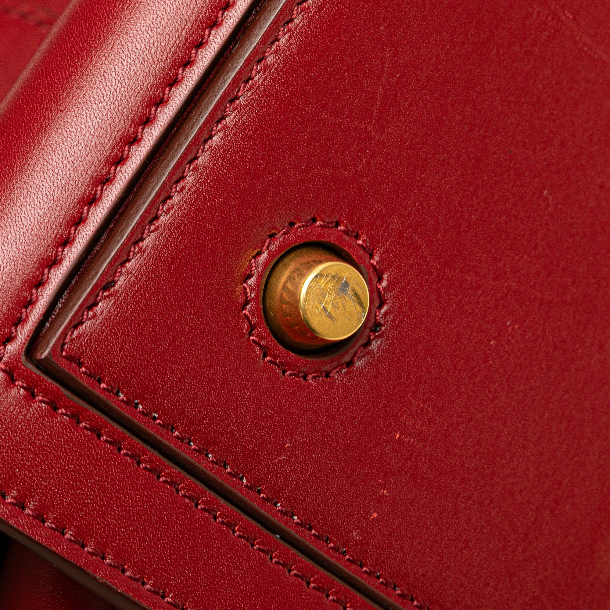 Small Leather Tie Tote