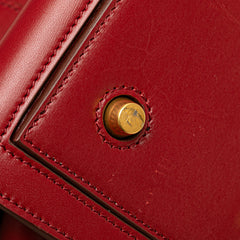 Small Leather Tie Tote