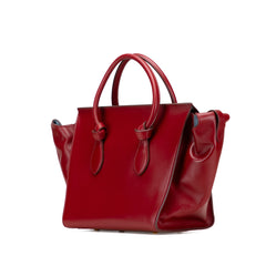 Small Leather Tie Tote