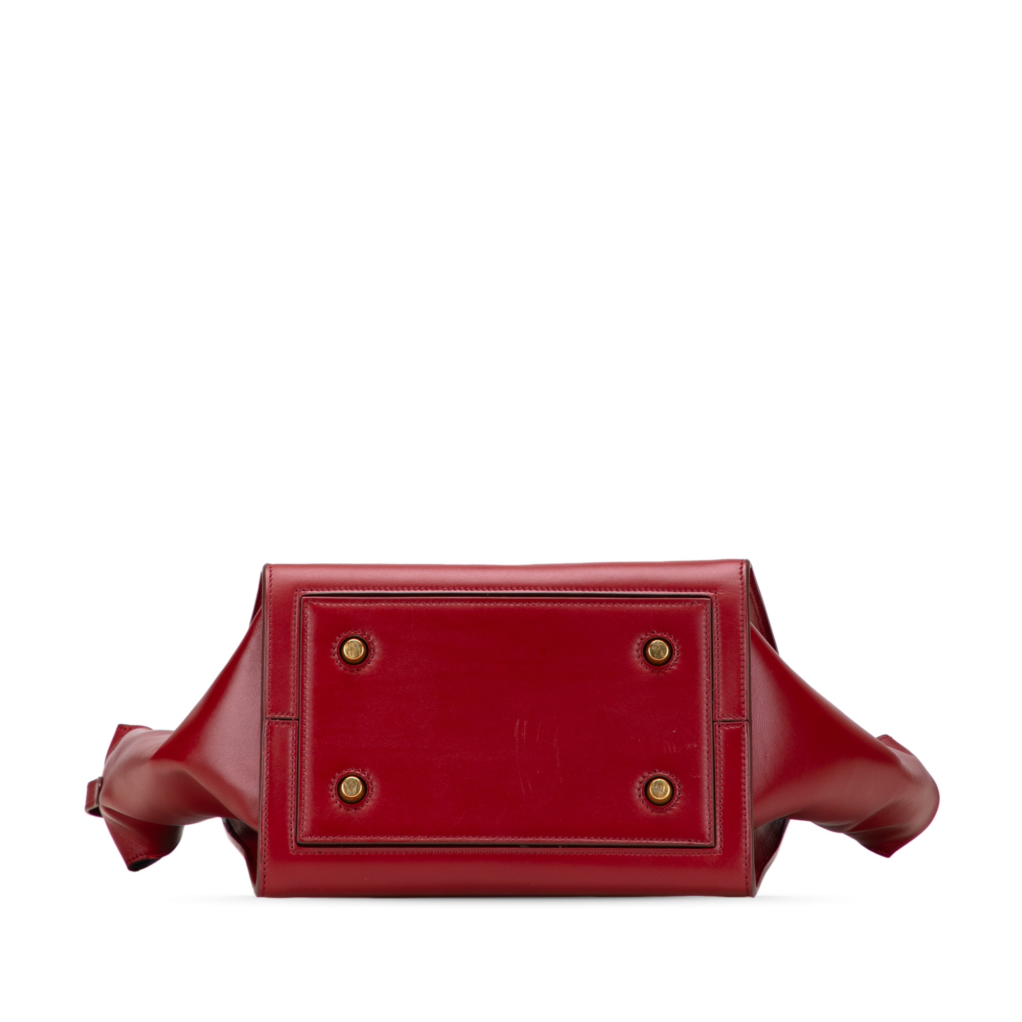 Small Leather Tie Tote