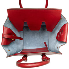 Small Leather Tie Tote