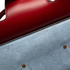 Small Leather Tie Tote