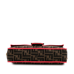 Medium Zucca Canvas Fluo Trim Baguette Satchel