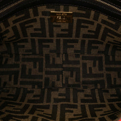 Medium Zucca Canvas Fluo Trim Baguette Satchel