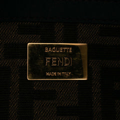 Medium Zucca Canvas Fluo Trim Baguette Satchel