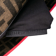 Medium Zucca Canvas Fluo Trim Baguette Satchel