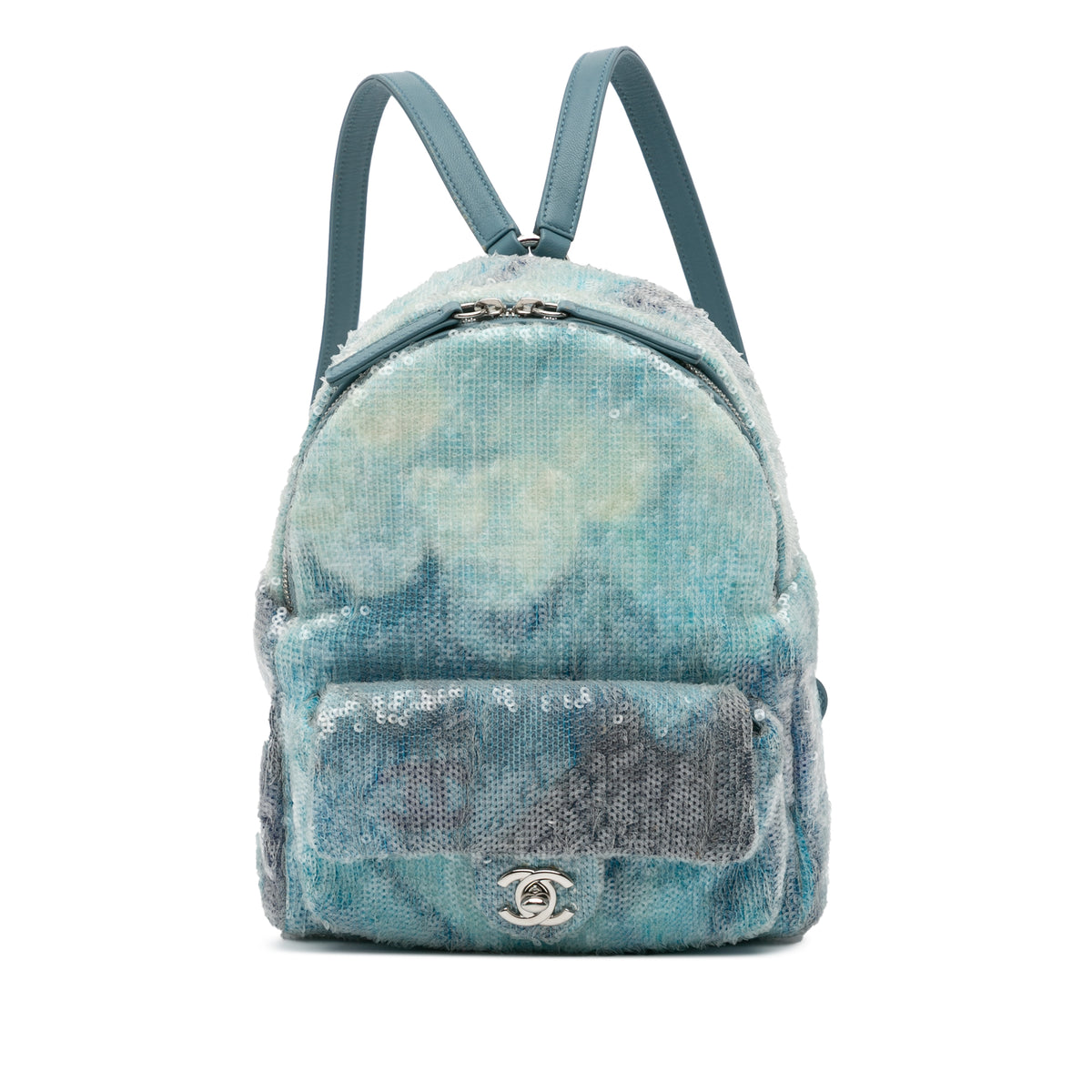 Mini Sequins and Lambskin Waterfall Backpack