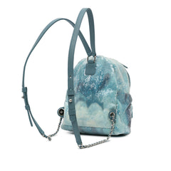 Mini Sequins and Lambskin Waterfall Backpack