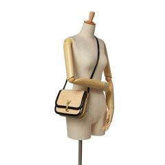 Medium Quilted Suede Monogram Solferino Crossbody