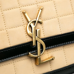 Medium Quilted Suede Monogram Solferino Crossbody