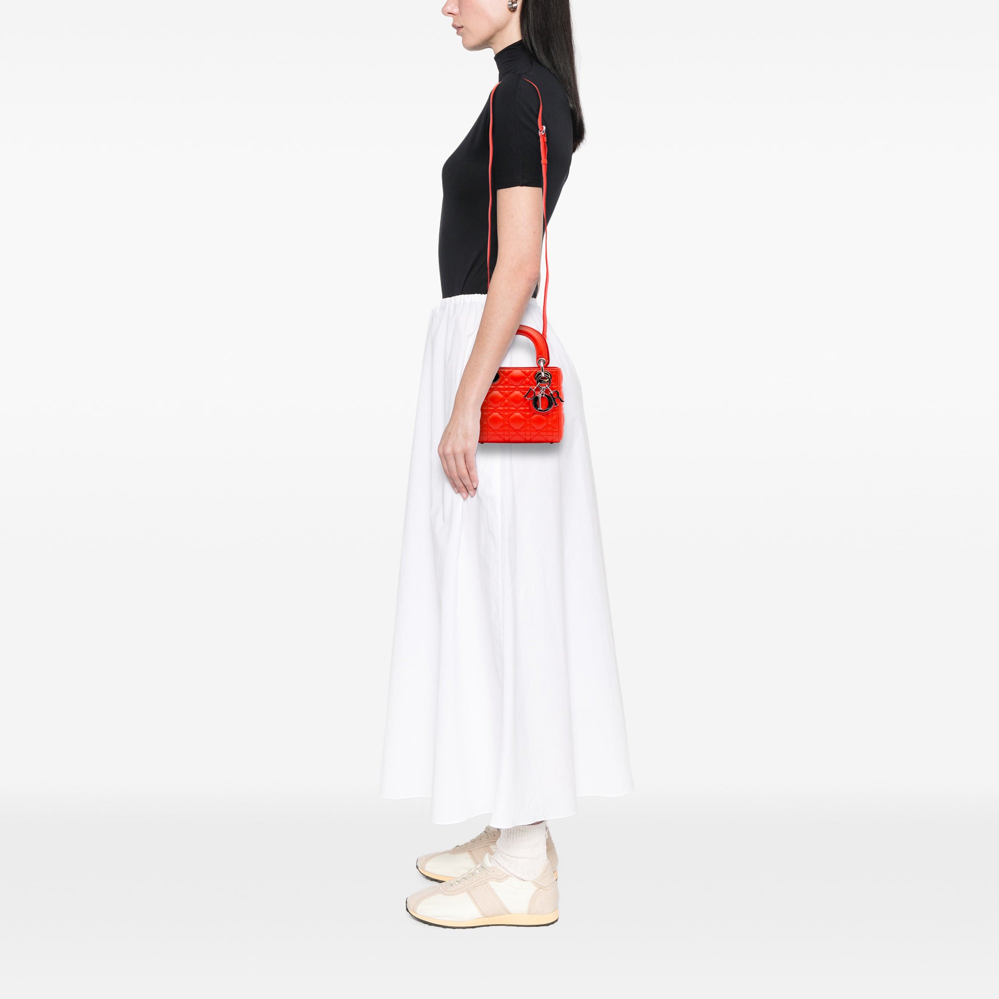 Mini Lambskin Cannage Lady Dior