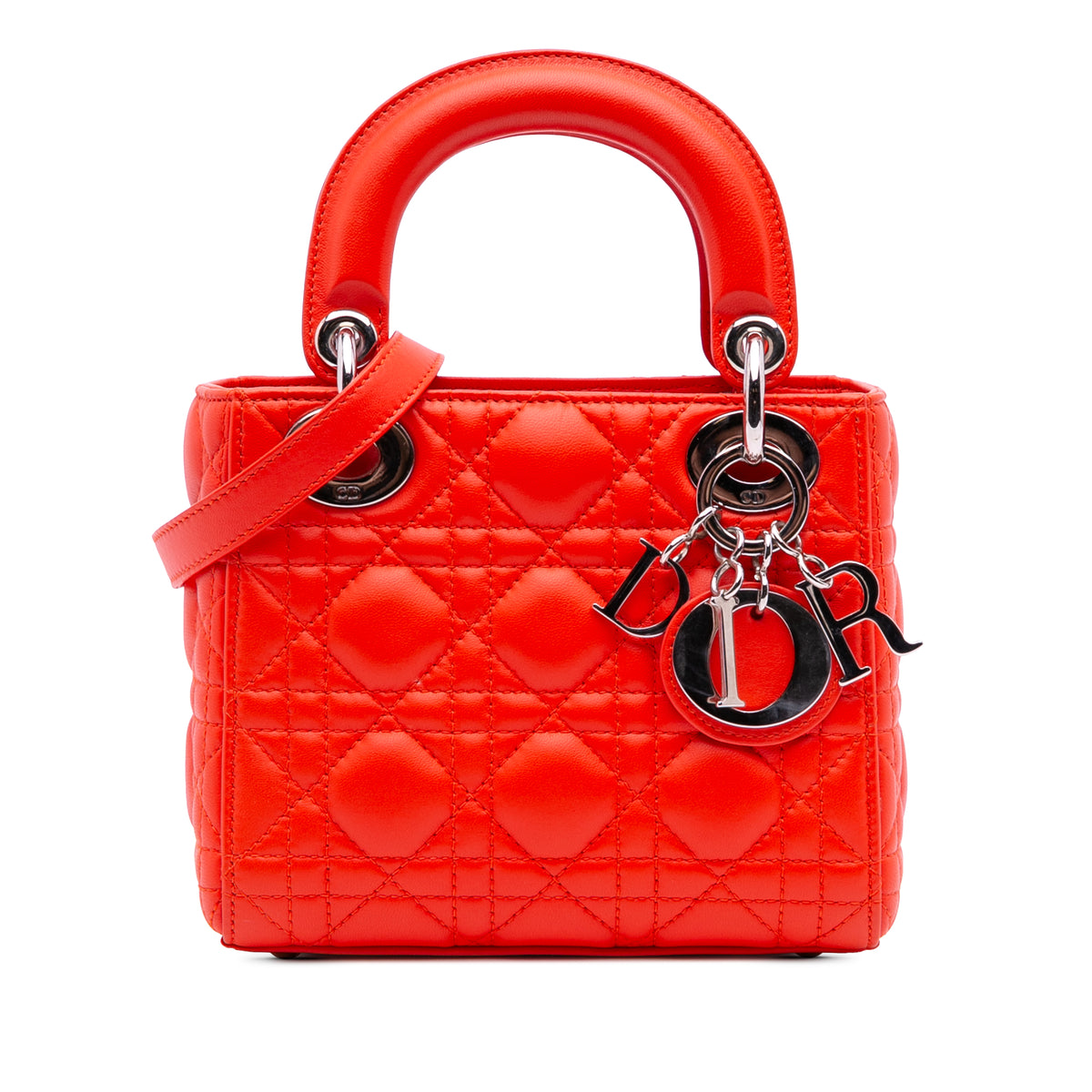 Mini Lambskin Cannage Lady Dior